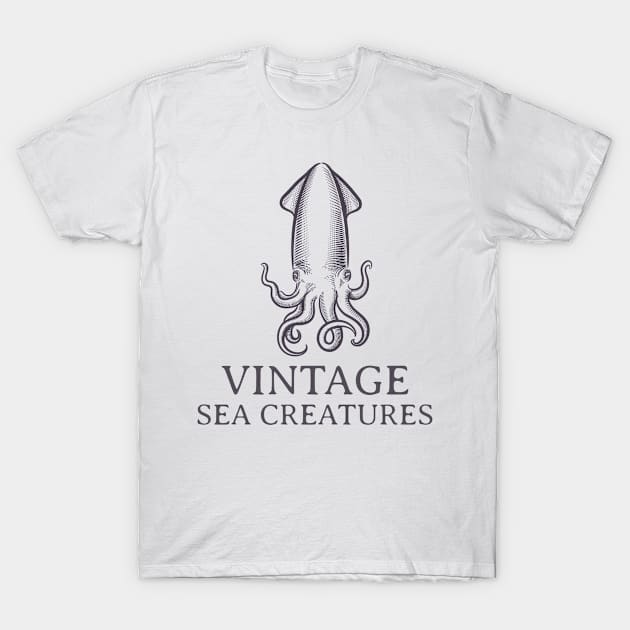 vintage sea creatures T-Shirt by FUNNY LIFE
